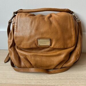 Marc by Marc Jacobs Classic Q Lil Ukita 2 Way‎ Tan Pebbled Leather Crossbody Bag
